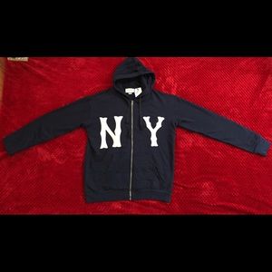 Authentic Gucci Blue New York Zip up Jacket